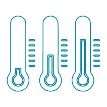 Small vector Icon for temperature