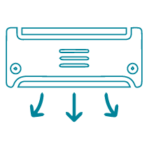 Small vector Icon for air conditioning